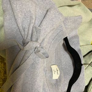 Wilfred wool sweater with tie up sleeves